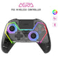 Transparent HG-04D Wireless Controller for PS5/PC/iOS/Android/Steam – BT 5.3, Macro, Touchpad, Hall Triggers