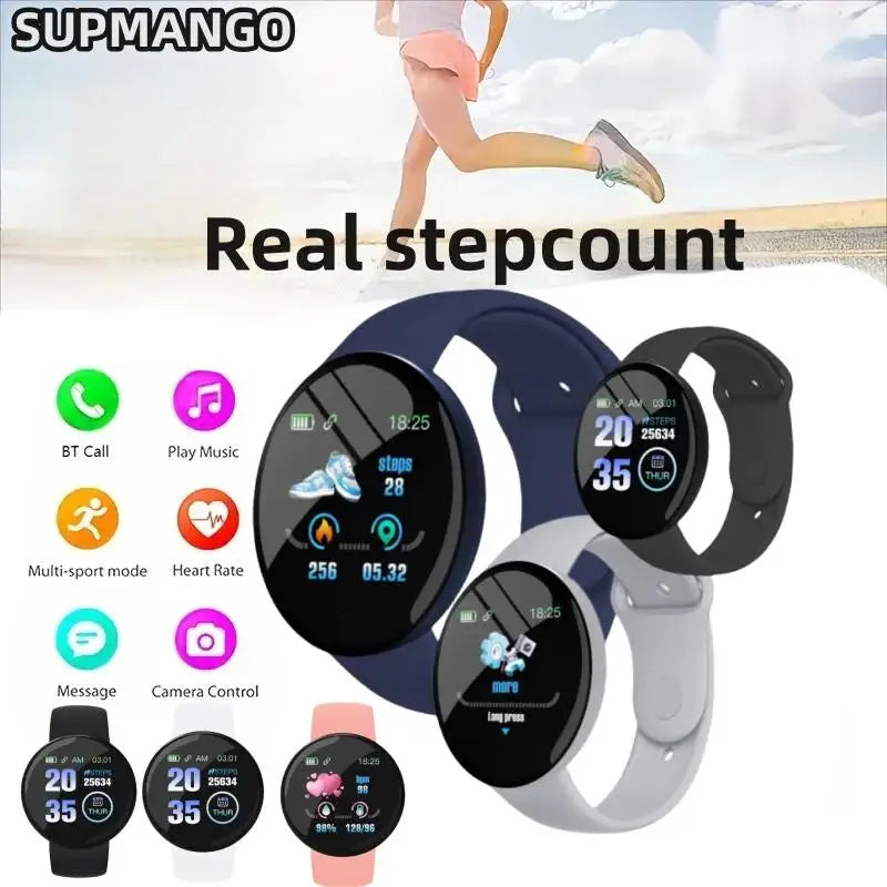 Real Stepcount Smart Watch Multi Function Step Connected For Men And Women Suitable For And Android