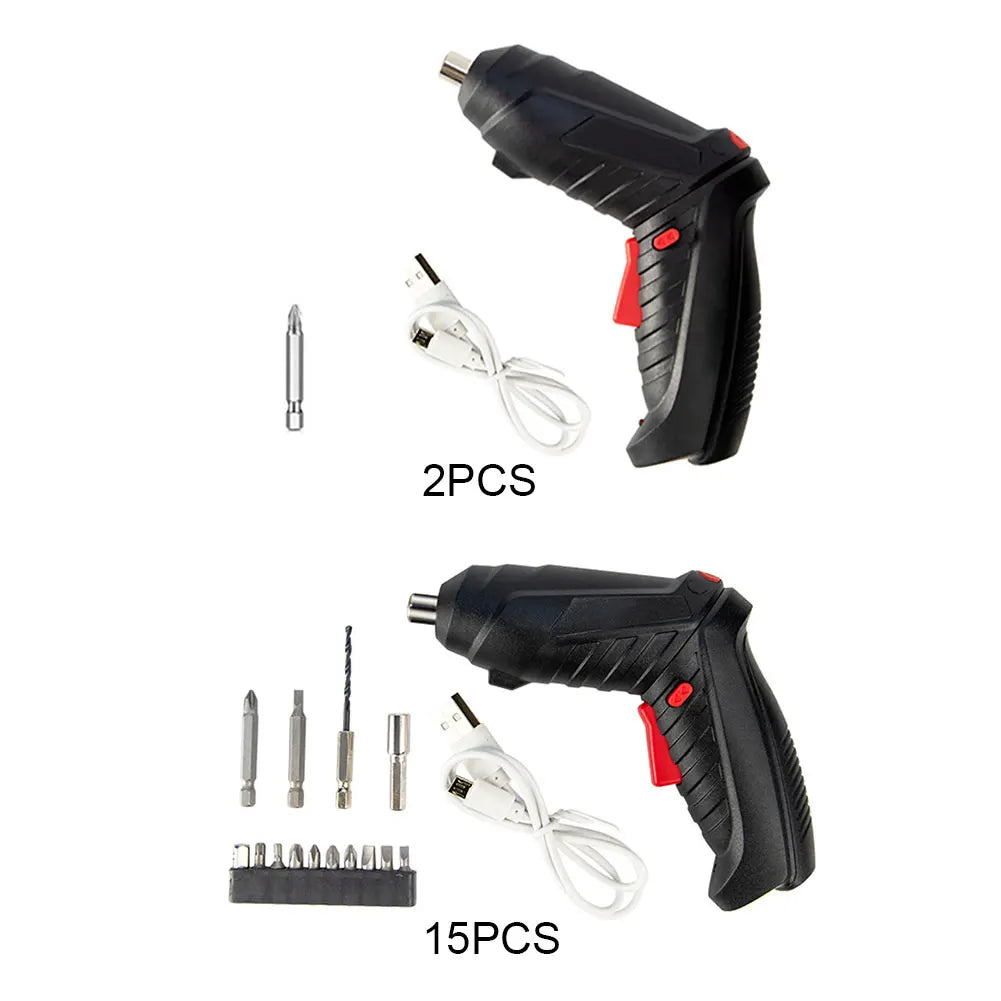 3.6V Wireless Mini Electric Screwdriver – Rechargeable Drill Set for Home Use