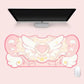 Pink SAKURA HEART Mouse Pad Non Slip Dark Star Wings Mouse Mats XXL Extra Large