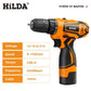 HILDA 12V 16.8V 21V  Drill Electric Screwdriver Mini Wireless Power Driver DC Lithium-Ion Battery Power Tools