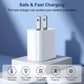 40W Fast Charger For iPhone 14 13 12 11 Pro Max X XS iPad USB Type C Fast Charging Data Cable Phone Charger Set Accessories