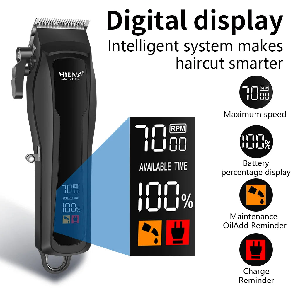 Professional Hair & Beard Trimmer – Cordless, Rechargeable Grooming Kit