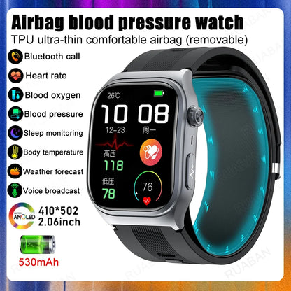 For huawei Smart Watch Men Air Pump Airbag 2025 New Ture Accurate Measure Blood Pressure health Waterproof Fitness Sport