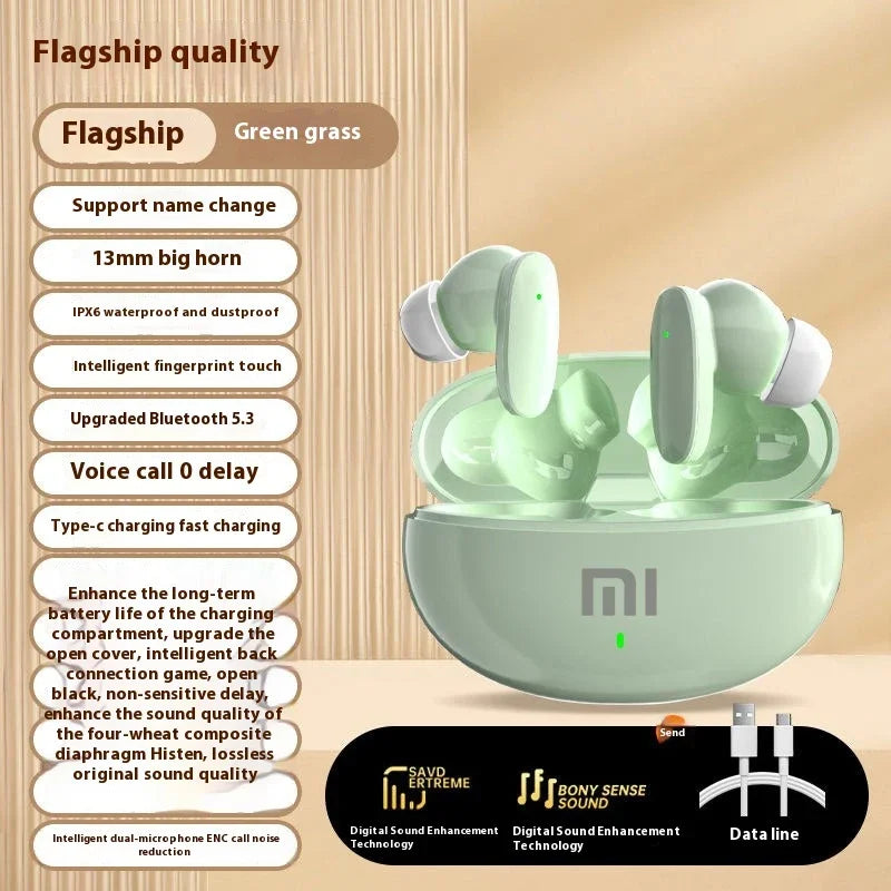 Original XIAOMI Earphone TWS Bluetooth Headset HiFi Wireless Headphone Mic Noise Reduction Earbuds Waterproof Game Motion S90