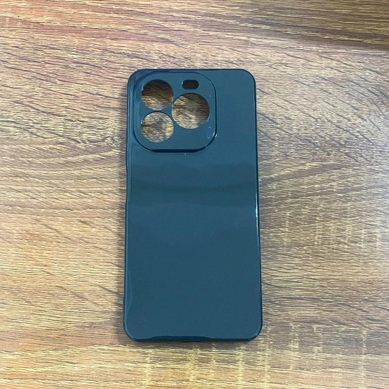 For Cubot A40 Transparent Black TPU Phone Case for CubotA40 CUBOT A40 CUBOTA40 Silicone Soft Protective Back