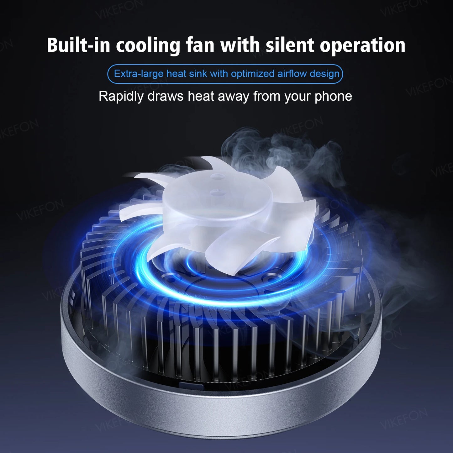 15W Qi2 Magnetic 3 in 1 Wireless Charger TEC Semiconductor Radiator for Magsafe iPhone 17~12 Pro Max Apple Watch 9 8 AirPods Pro