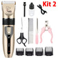 Electric Pet Clipper Grooming Kit – Rechargeable Dog & Cat Hair Trimmer Set