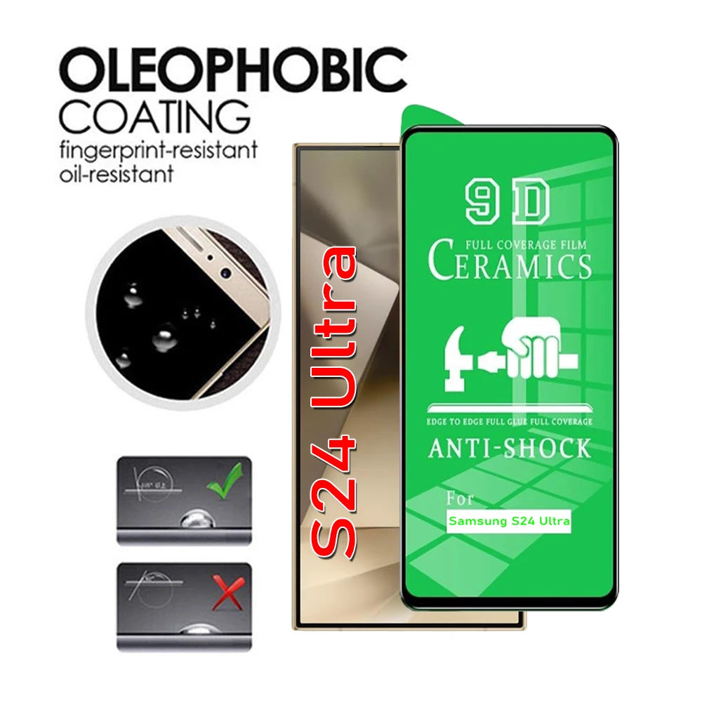 5PCS Screen Protector For Samsung S24 S25 S23 S22 S21 S20 Plus Ultra Protective Ceramic Film On Galaxy S23 S21 FE Not Glass Film