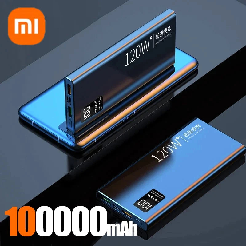 Xiaomi 120W Power Bank 50000mAh High Capacity Fast Charging Portable Battery Charger For iPhone Samsung Huawei Universal