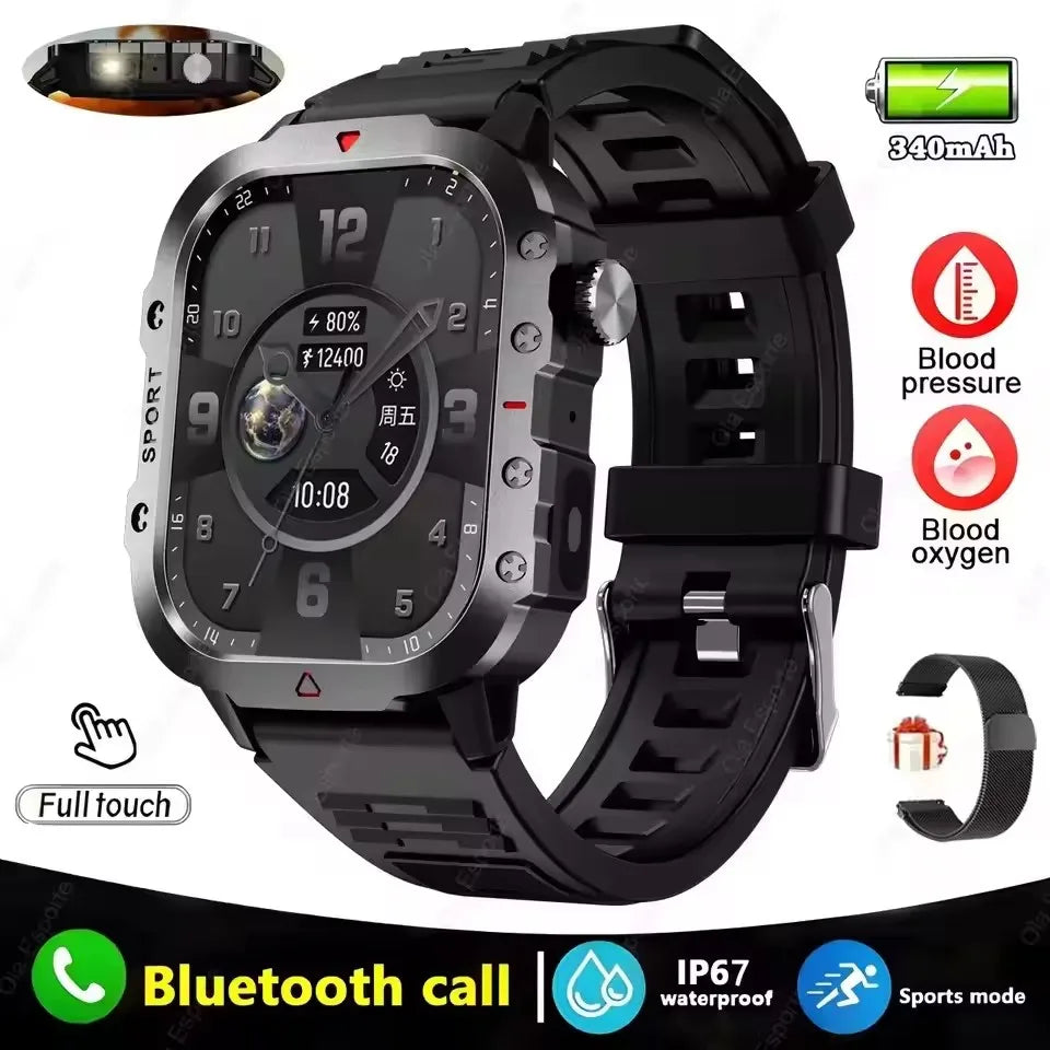 New GPS Sport Smart Watch Waterproof  BT Call MilitaryGrade Outdoor IP67 for Men Women Fashion Business