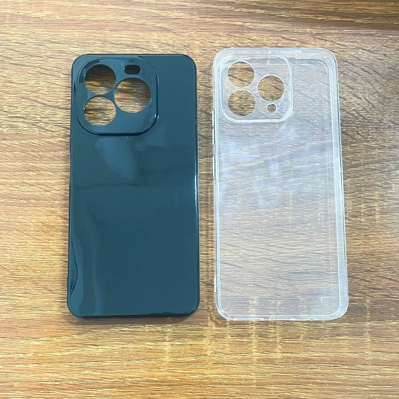 For Cubot A40 Transparent Black TPU Phone Case for CubotA40 CUBOT A40 CUBOTA40 Silicone Soft Protective Back