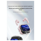 Wireless Bluetooth-Compatible Earphones Color LCD Screen Earbuds Stereo Earphones Black-[Y03A]