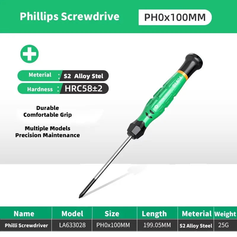 LAOA 1pcs precision screwdriver SL1.0-4.0  phillips mini  phillips plum blossom T5-T20