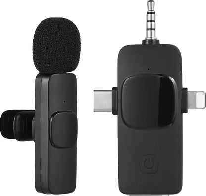 2.4G Wireless Lavalier Microphone – Portable Mini Mic for iPhone, Android & Live Streaming