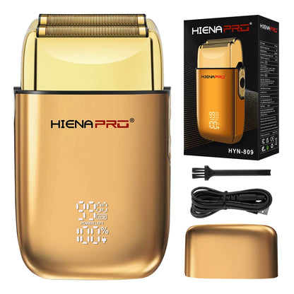 HIENA Professional Electric Shaver for Men – Rechargeable Hair Clipper with Metal Housing