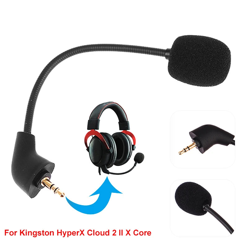 Replacement 3.5mm Mic for Kingston HyperX Cloud 2 & II X Core Gaming Headset