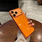 17 ProMax Ultra Thin Transparent Orange Phone Case For iPhone Air 16 15 14 13 12 Pro Max Plus Acrylic PC Slim Plating Hard