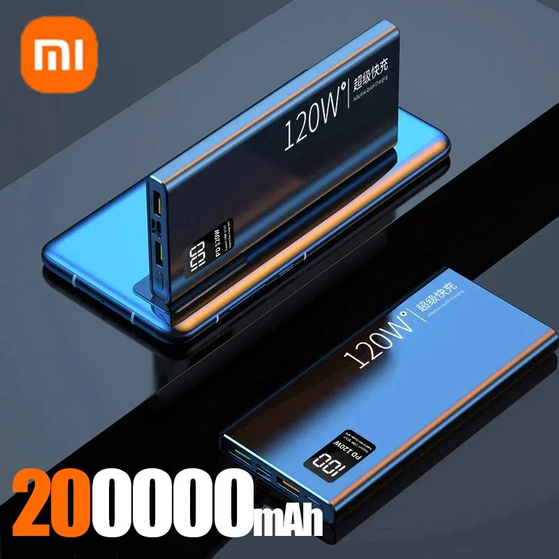 Xiaomi 120W Power Bank 50000mAh High Capacity Fast Charging Portable Battery Charger For iPhone Samsung Huawei Universal