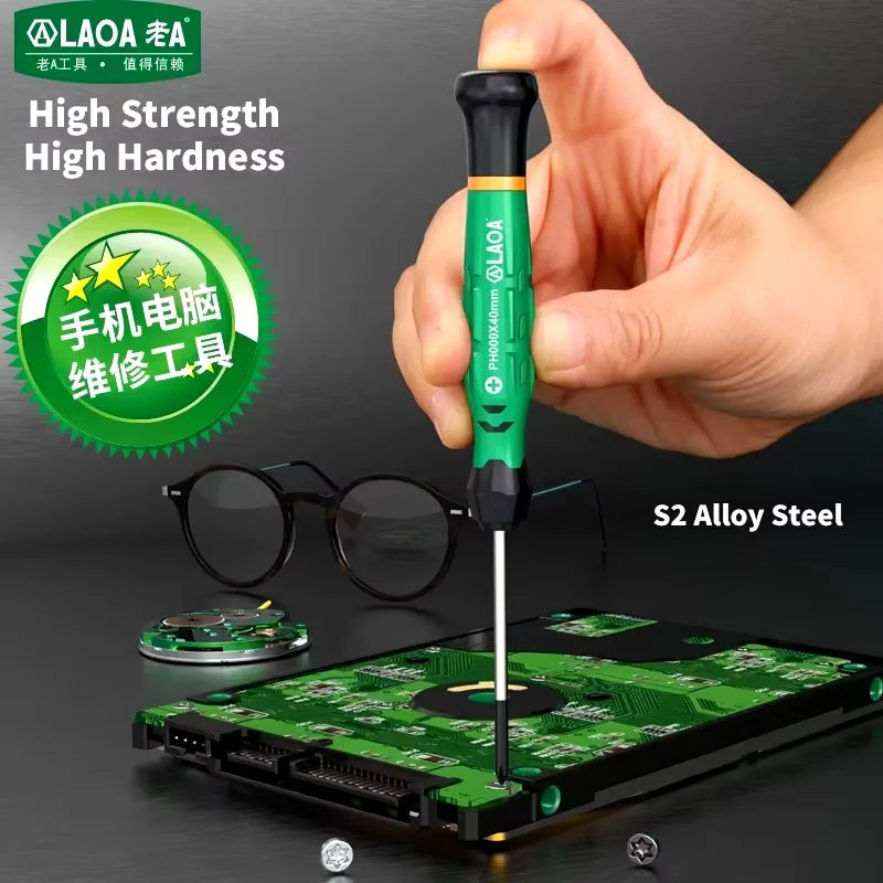 LAOA 1pcs precision screwdriver SL1.0-4.0  phillips mini  phillips plum blossom T5-T20