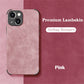 Luxury Shockproof Matte Lambskin Leather Case for iPhone 16 15 14 13 12 11 Pro X XR XS Max 7 8 Plus Soft Fabric Vintage Cover