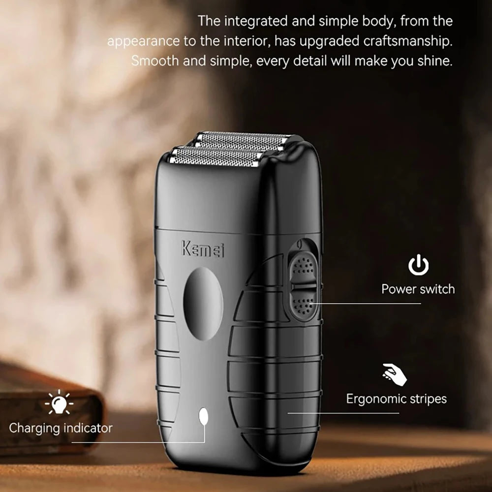 Kemei 2299/2296 T95 Professional Hair Clipper – Cordless Trimmer & Foil Shaver