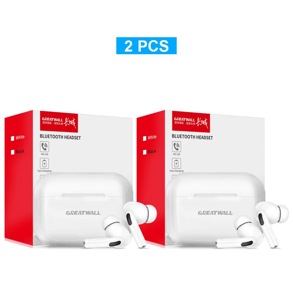 Original GREATWALL TWS Wireless Bluetooth Earphones HiFi HD Call Earbuds Music Headsets Touch Control With Built-In Microphone