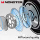 MONSTER Wireless Bluetooth 5.3 Earphones LCD Touch Screen Headphones ANC Noise Reduction Headset Built In HD Mic  Music Earbuds