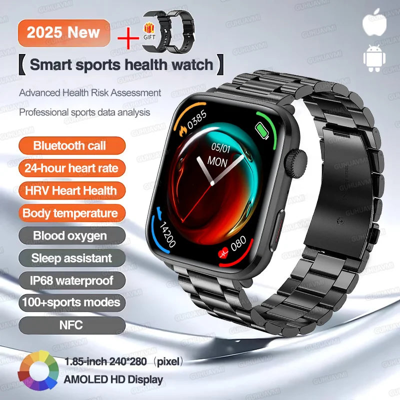 2025 Series 10 Thinstant classic Smart Watch Men Bluetooth Call AMOLED Screen NFC IP68 GPS Sport Health Tracker Women