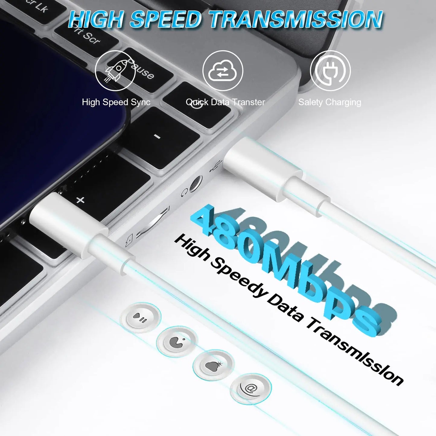 40W Dual USB C PD Fast Charger for iPhone 15 14 13 Pro Max iPad Air USB-C Type C Phone