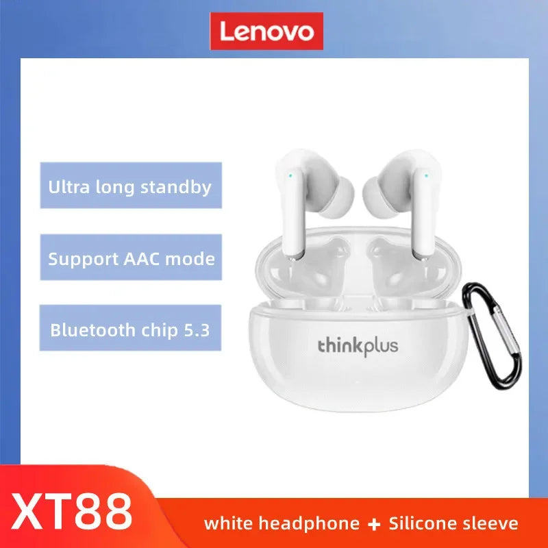Original Lenovo XT88 Wireless Bluetooth Earbuds Hifi Music With Microphone Sport Waterproof