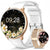 Feminine 1.39'' HD Smart Watch with Menstrual Cycle Tracker Heart Rate & Sleep Monitor IP67 Waterproof Fitness for Women