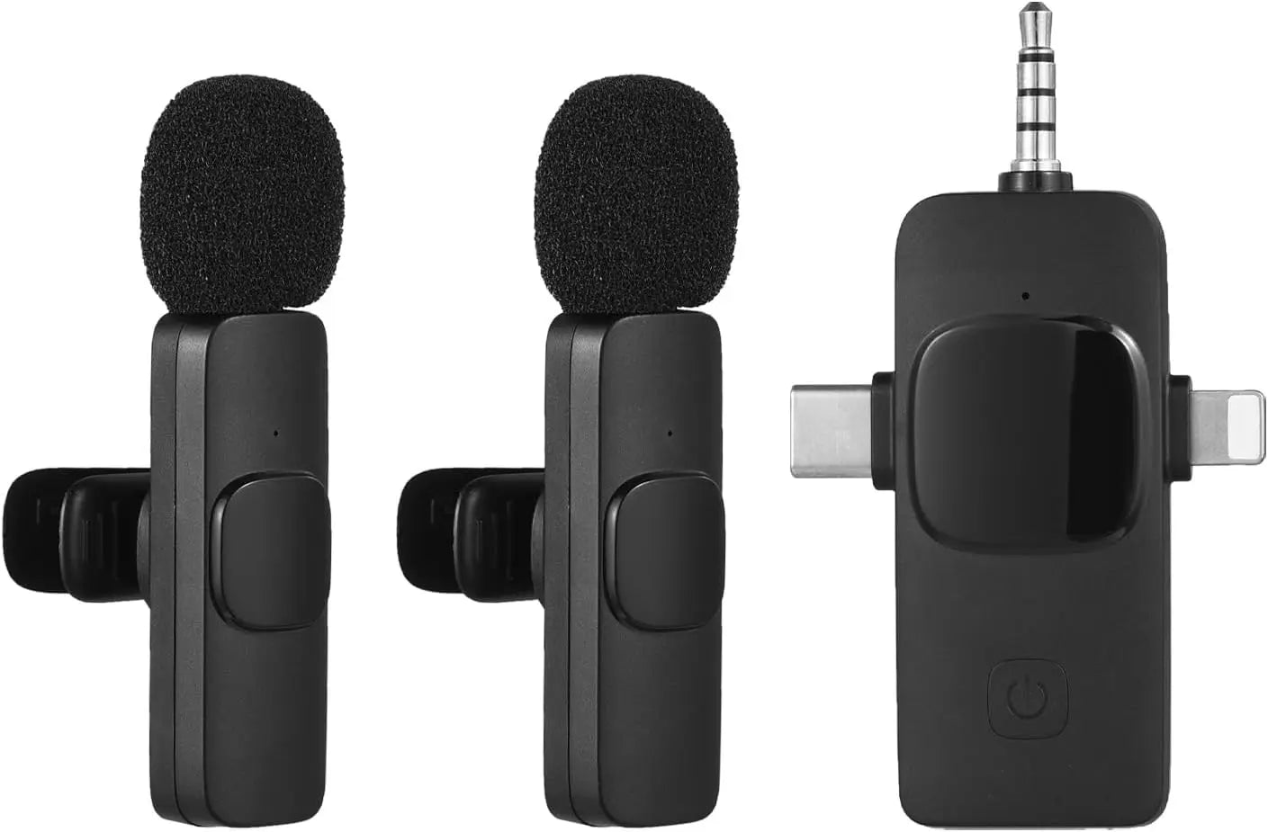 2.4G Wireless Lavalier Microphone – Portable Mini Mic for iPhone, Android & Live Streaming