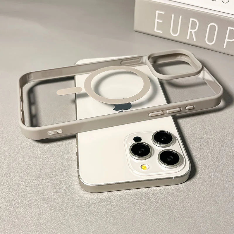 Luxury Candy Magsafe Wireless Charge Phone Case For iPhone 17 16 15 14 13 12 11 Pro Max 16 Plus 16e 17 Air Magnetic Bumper