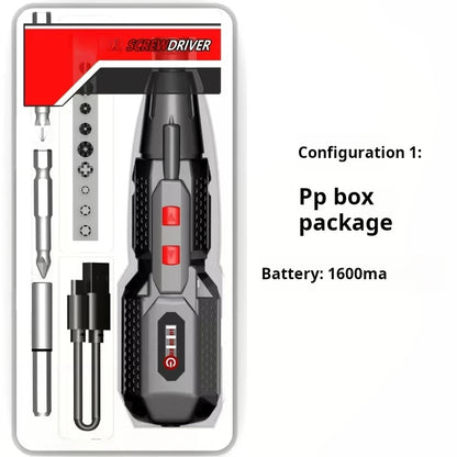 2V / 3.6V Electric Screwdriver – Three-Speed Adjustable with LED Light and Strong Straight Handle