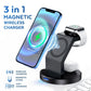 3 In 1 Magnetic Wireless Charger Stand For iPhone 15 14 13 12 Pro Max iWatch AirPods Station Dock MagSafe