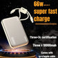 2025 NEW 66W 20000mAh Fast Charge Power Bank CCC Chinese Certification with Cable for Xiaomi Huawei Samsung IPhone