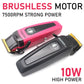 Professional Hair Clipper 106 – Brushless Motor, DLC Blade, LED Display, Base Charger