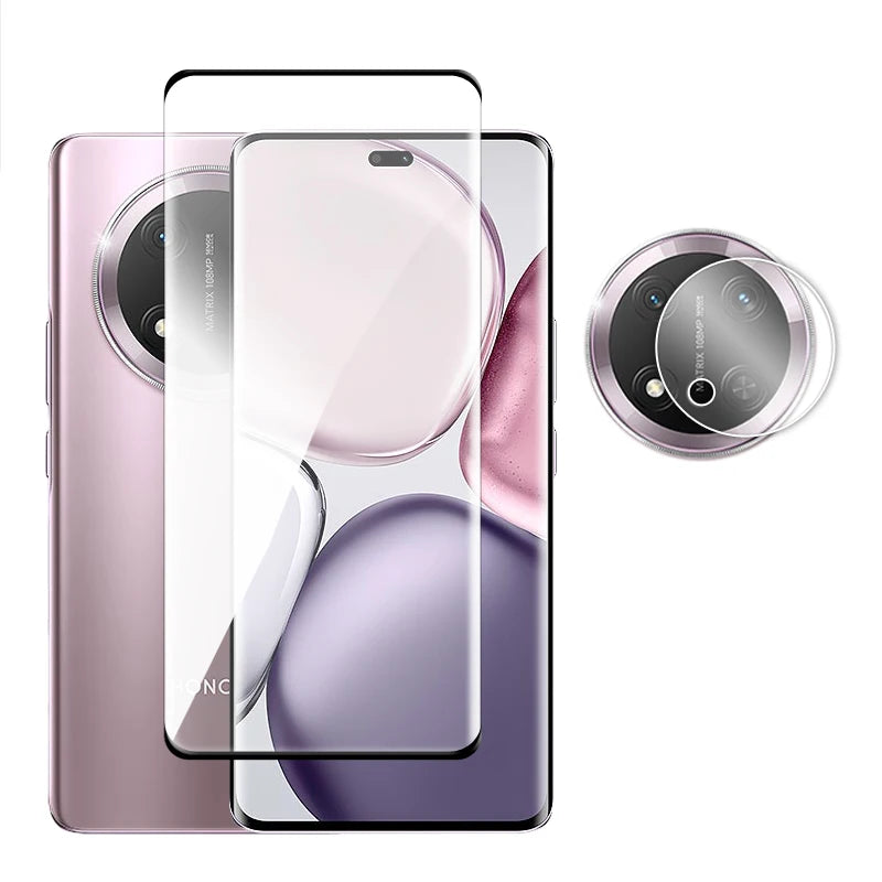 For Honor Magic7 Lite 5G Glass 3D Curved Full Cover Screen Protector Honor Magic 5 6 7 Lite Tempered Glass For Magic7 Lite Film