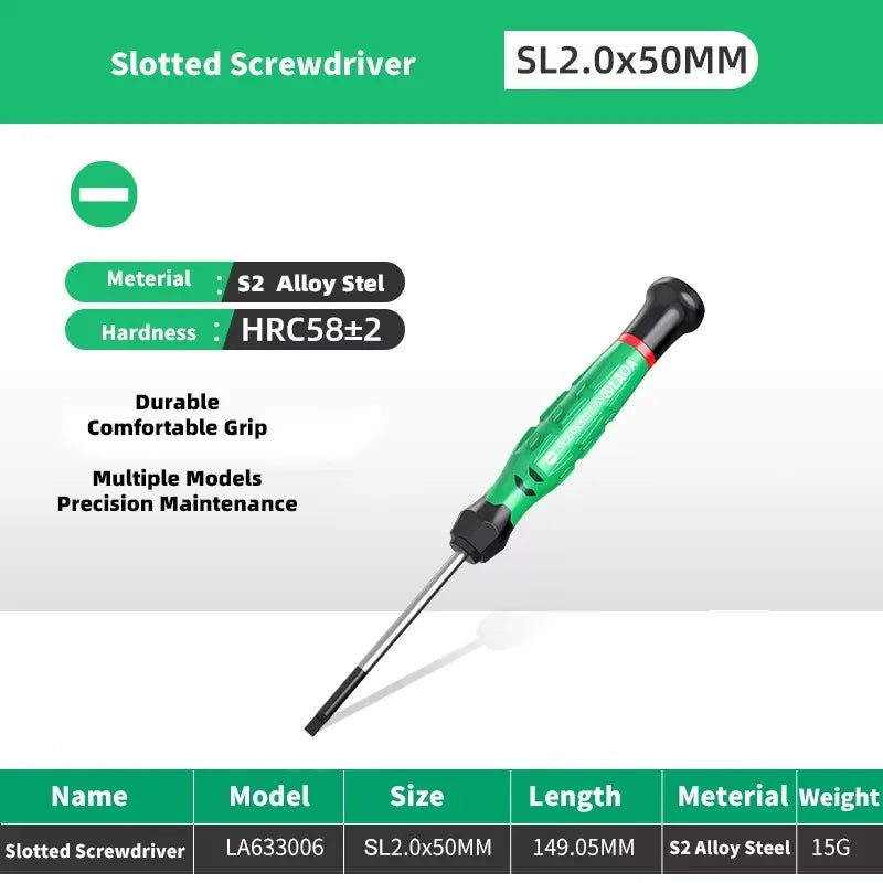 LAOA 1pcs precision screwdriver SL1.0-4.0  phillips mini  phillips plum blossom T5-T20