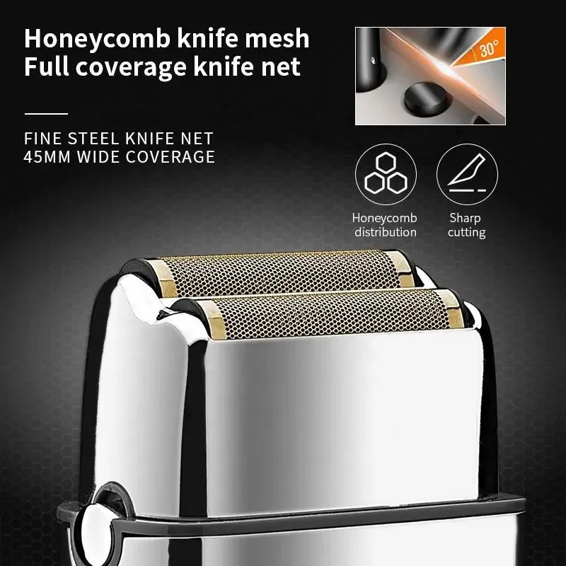 Kemei TX5 Pro Metal Electric Shaver – Rechargeable Barber Hair Clipper for Men