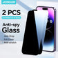 Joyroom 1/2Pcs Anti-spy Glass For iPhone 16 15 Pro Max Glass For iPhone 16 15 14 13 12 Pro Max Privacy Screen Protector Film