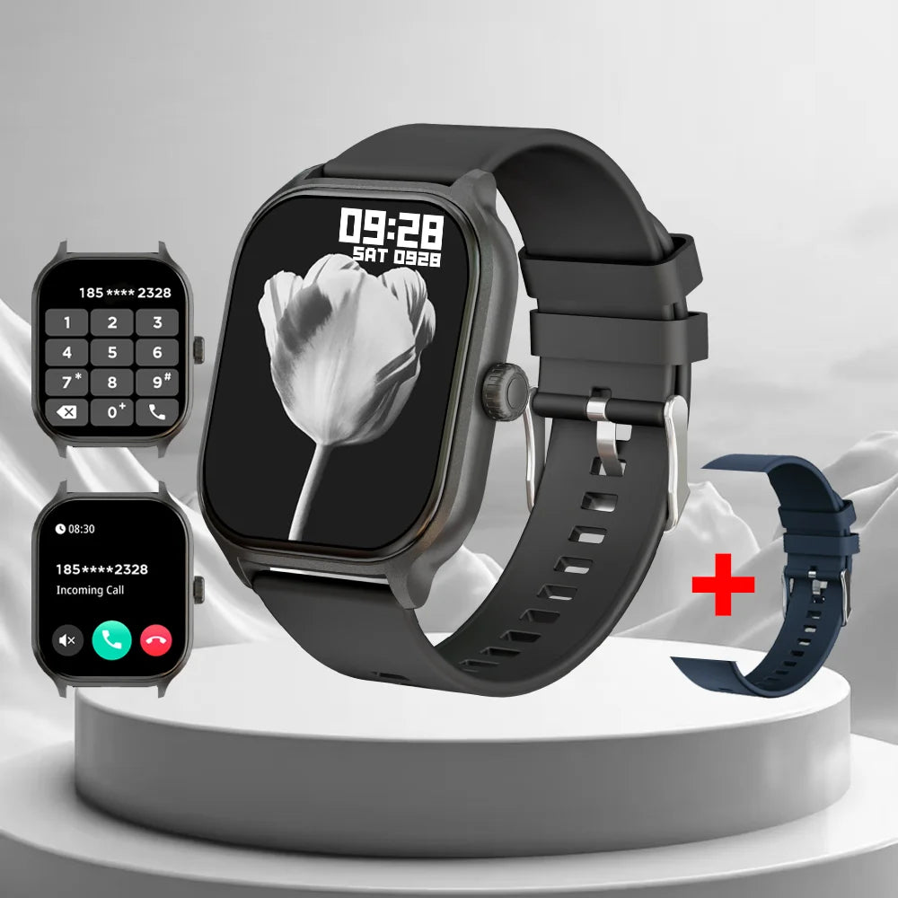 LAXASFIT 2025 New Smart Watch 2.01” Inch HD Screen Bluetooth Talk Pedometer IP68 Waterproof 123 Sport Modes