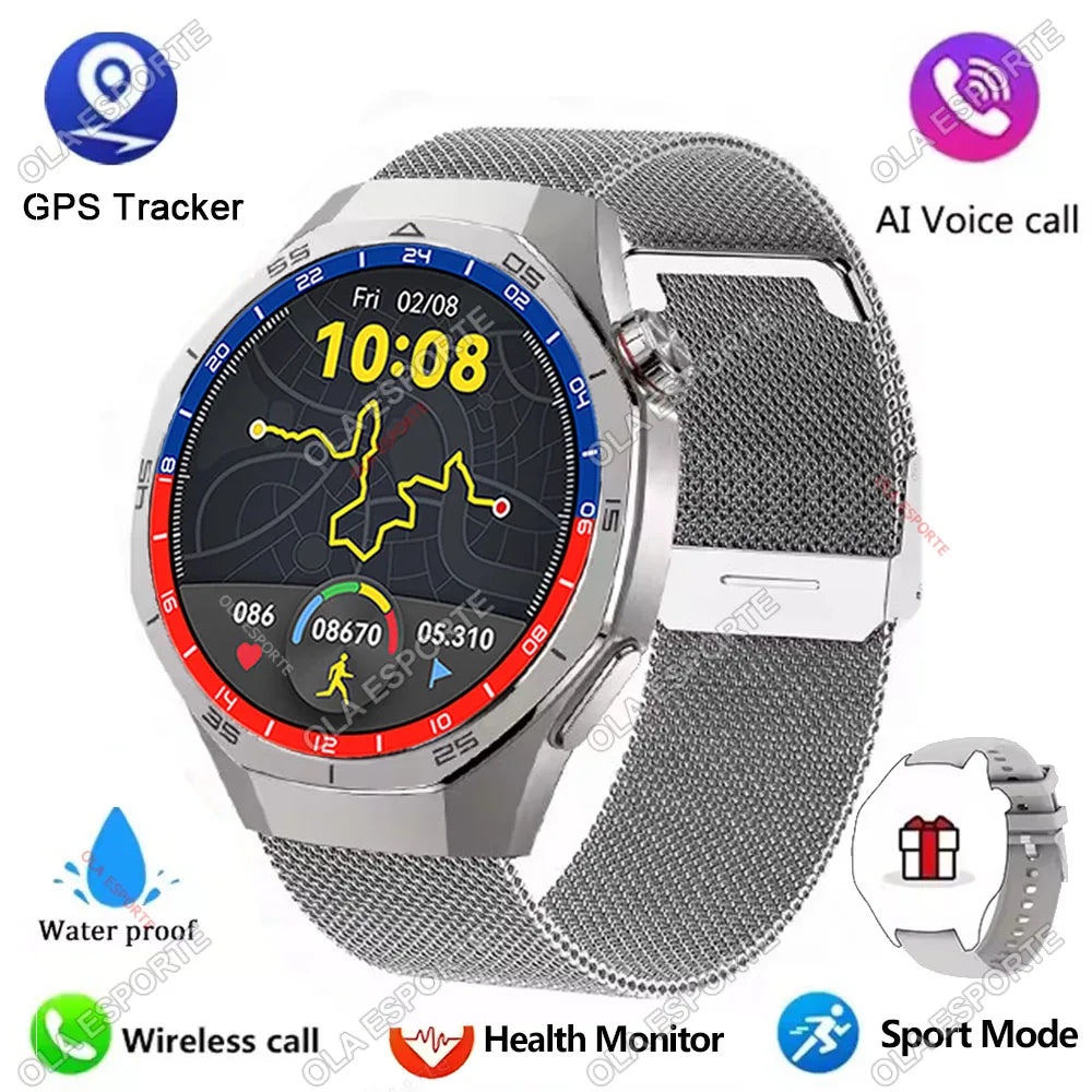 2025 New Watch 5 Pro Smart Watch 1.5“ AMOLED Screen NFC GPS Tracker BT Call Health Waterproof Men Women For Android