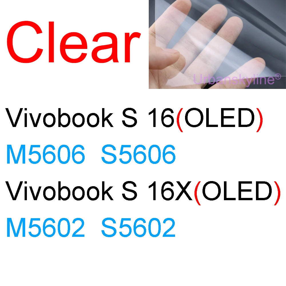 Screen Protector for ASUS Vivobook 14 Pro 14X OLED 15 15X 16 16X 17 17X 13 12 S Flip GO HD Clear Guard Matte Frosted Skin Film