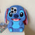 For iPhone 16 promax 15 14 Pro Max 13 12 11 Cases So Cute 3D Cartoon Stitch Phone Case Soft Silicone Fur Plush Ear Strap