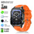 Fanwear men's smart watch Bluetooth call 1100mAh battery 100 days standby time 2.01 inch screen IP68