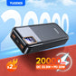Tuodes Fast  Power Bank 20000mAh PD20W External Large Battery Capacity 22.5W Portable For iPhone Samsung Xiaomi