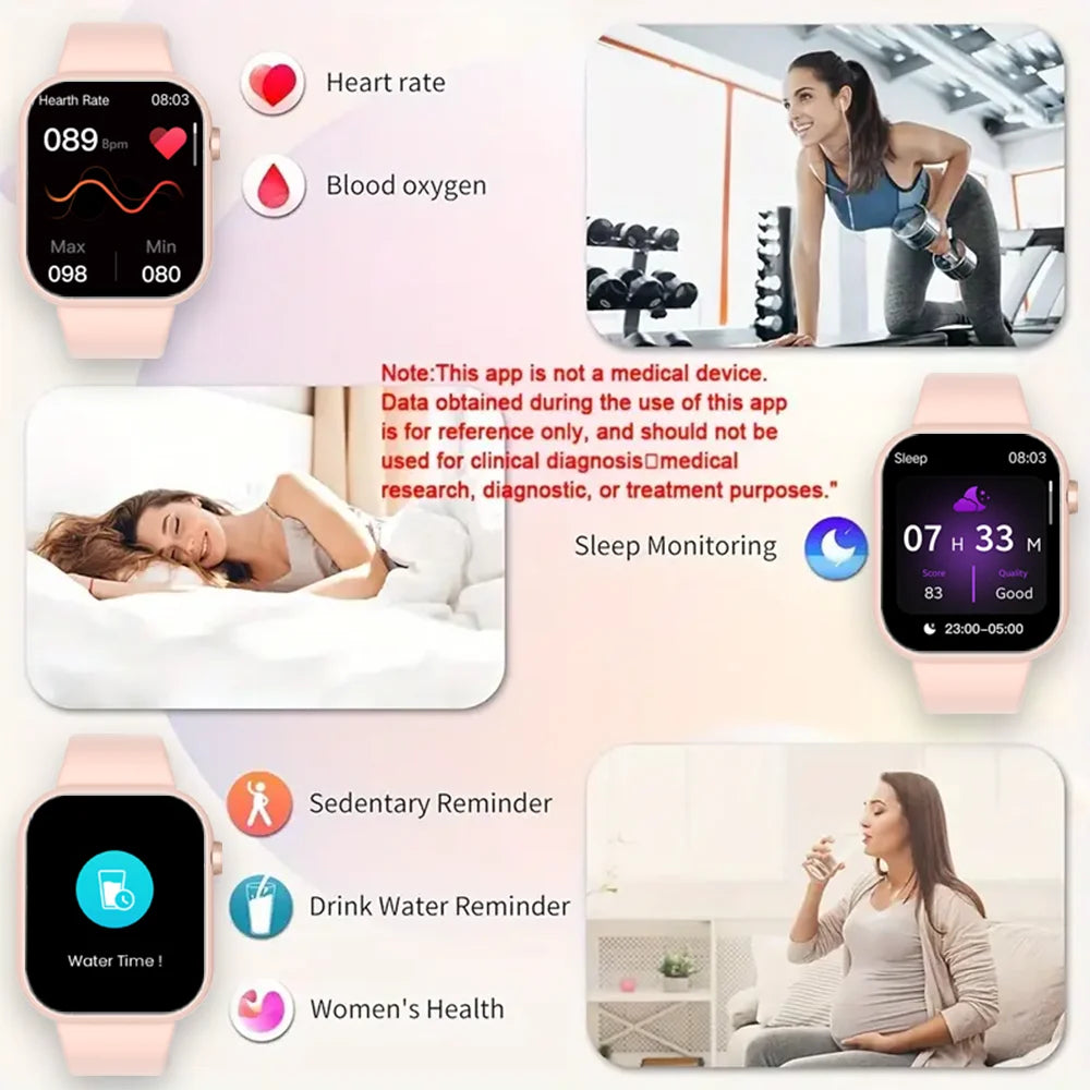 SENBONO Life3 Women Smart Watch Bluetooth Dials Call Health Monitor Watch Sport Waterproof Women for IOS Android