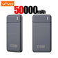 VIVO 120W 50000mAh Power Bank PD 20W Portable Fast Charger External Battery High Capacity For iPhone Samsung Xiaomi
